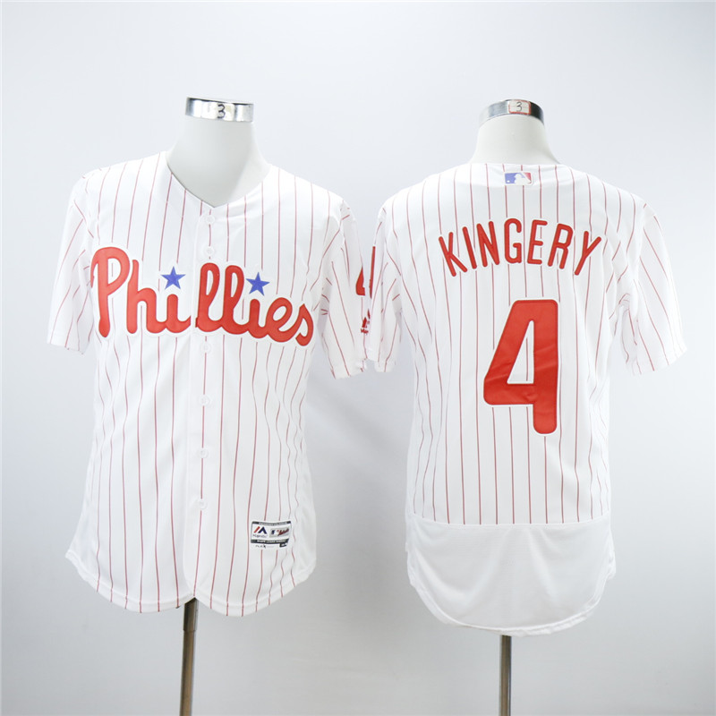 Men Philadelphia Phillies 4 Kingery White Elite MLB Jerseys